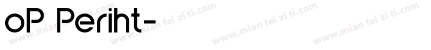 oP Periht字体转换
